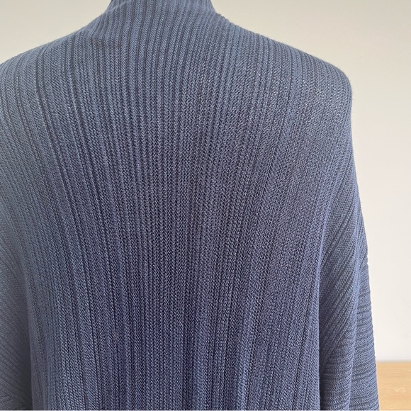 Per una knit waterfall Long cardigan Navy Blue Size Large BNWT - Picture 12 of 12